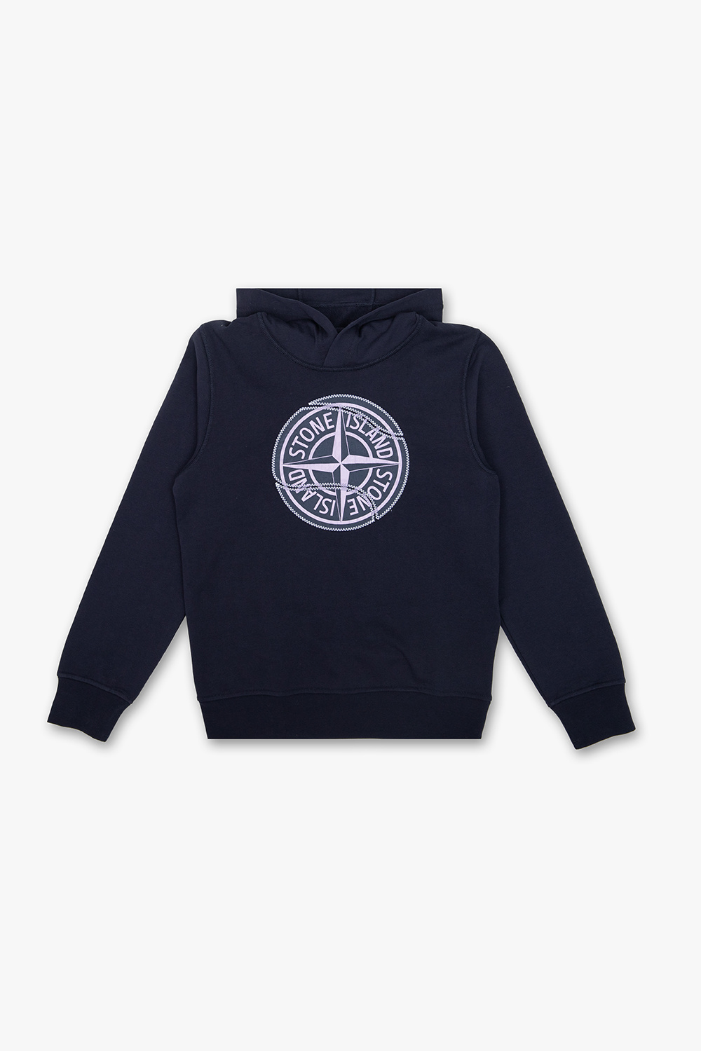 Stone island hoodie with logo on front online